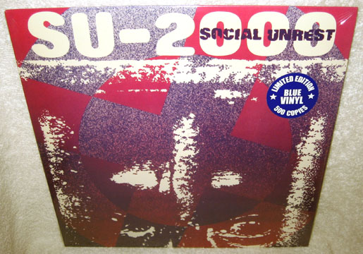 SOCIAL UNREST "SU-2000" LP (NRA) Blue Vinyl